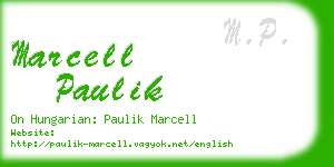 marcell paulik business card